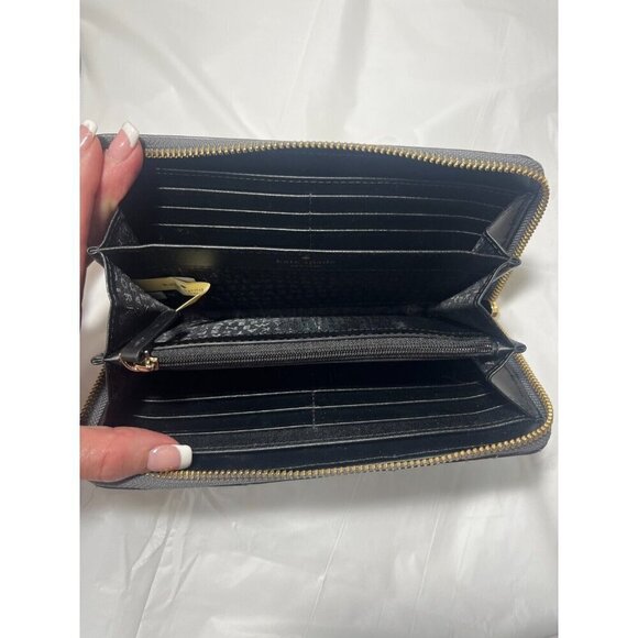 Kate Spade Briar Lane Quilted leather Neda Wallet gunmetal - Picture 11 of 14